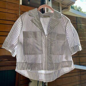 Everlane Striped Boxy Shirt (Medium)